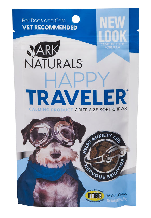 Ark Naturals Happy Traveler Dog & Cat Soft Chews, 75 count