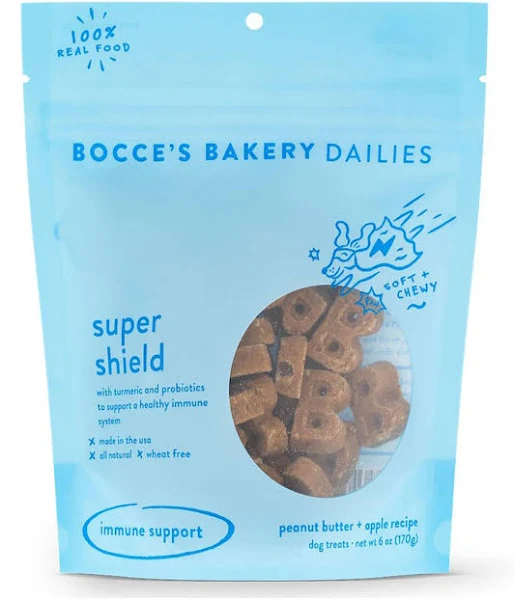 Bocce's Bakery Super Shield Soft & Chewy Treats, 6-oz bag
