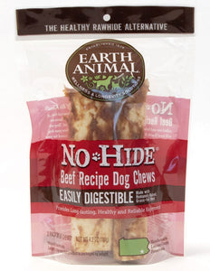 Earth Animal No-Hide Beef Chew Dog Treat, 7-in, 2-pack