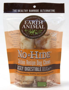 Earth Animal No-Hide Chicken Chew Dog Treat, 4-in, 2-pack