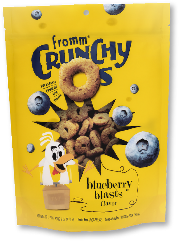 Fromm Crunchy Os Blueberry Blast Dog Treats, 6-oz bag