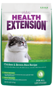Health Extension Chicken & Brown Rice Recipe Dry Cat Food, 4 or 15-lb bag