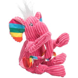 HuggleHounds Rainbow Elephant Knottie, Small and Large