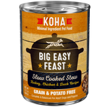 Koha Big Easy Feast Slow Cooked Stew Turkey, Chicken, & Duck for Dogs, 12.7-oz cans