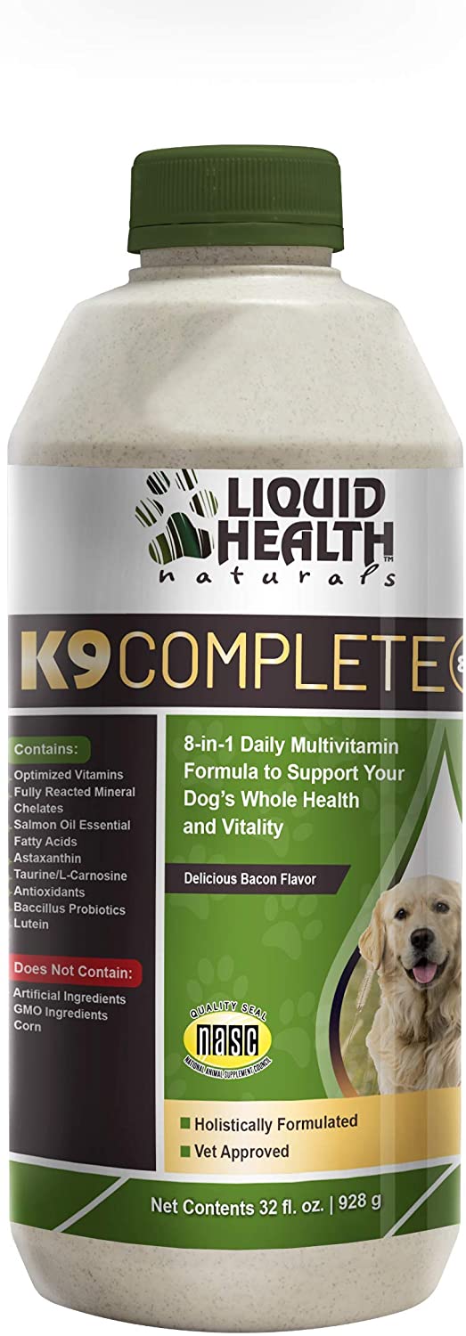 Liquid Health Pets K9 Complete 8-in-1 Dog Supplement, 32-oz bottle