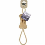 Tall Tails Natural Leather Bone Tug Dog Toy, 12 or 16-in