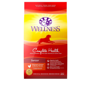 Wellness Complete Health Senior Deboned Chicken & Barley Recipe Dry Dog Food, 15 or 30-lb bag