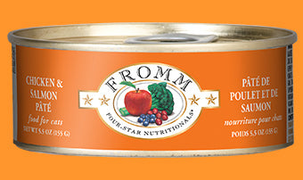 Fromm Chicken & Salmon Pate Canned Cat Food, 5.5-oz can