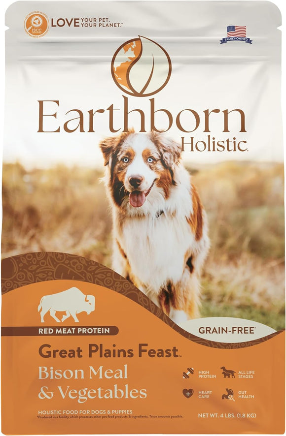 Earthborn Holistic Great Plains Feast Grain-Free Natural Dry Dog Food, 25-lb bag