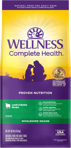 Wellness Complete Health Adult Lamb & Barley Recipe Dry Dog Food, 26-lb bag