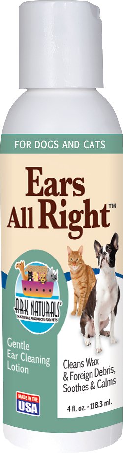 Ark Naturals Ears All Right Dog & Cat Cleaning Lotion, 4-oz bottle