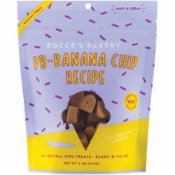 Bocce’s Bakery Scoop Shop PB-Banana Chip Soft & Chewy Dog Treats, 6-oz