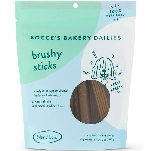 Bocce's Bakery Brushy Sticks Dental Bars, 13-oz bag