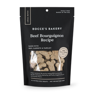 Bocce's Bakery Small Batch Beef Bourguignon Recipe Dog Biscuits, 8-oz
