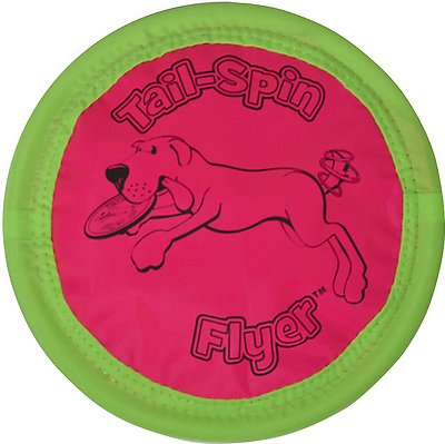 Booda Soft Bite Tail Spin Flyer Floppy Disc Dog Toy, Color Varies, Medium