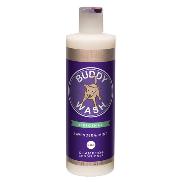 Buddy Wash® Lavender & Mint 2-in-1 Shampoo + Conditioner, 16-oz bottle