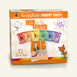 Weruva Cats in the Kitchen Party Pouch Variety Pack Grain-Free Cat Food, 3-oz pouch, case of 12