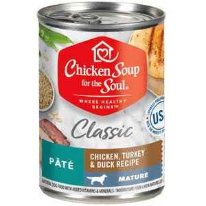 Chicken Soup for the Soul Mature Canned Dog Food, 13-oz, case of 12