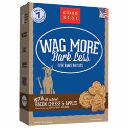 Cloud Star Wag More Grain Free Dog Biscuits - Bacon, Cheese & Apple, 3-lb bag
