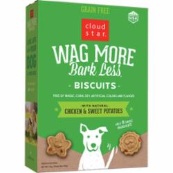 Cloud Star Wag More Grain Free Dog Biscuits - Chicken & Sweet Potatoes, 14-oz box