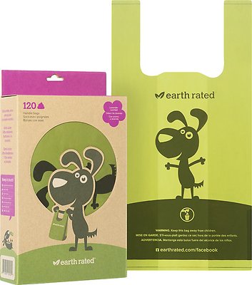 Earth Rated Poop Bags Handle Bags, Scented, 120 count