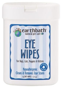 Earthbath Eye Wipes for Dogs & Cats , 25-count