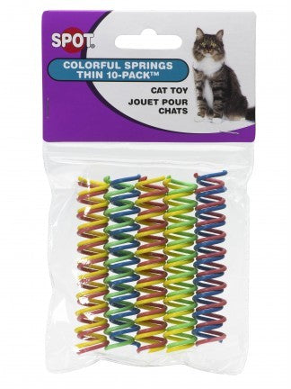 Ethical Colorful Springs - Thin Cat Toy, 10 pack