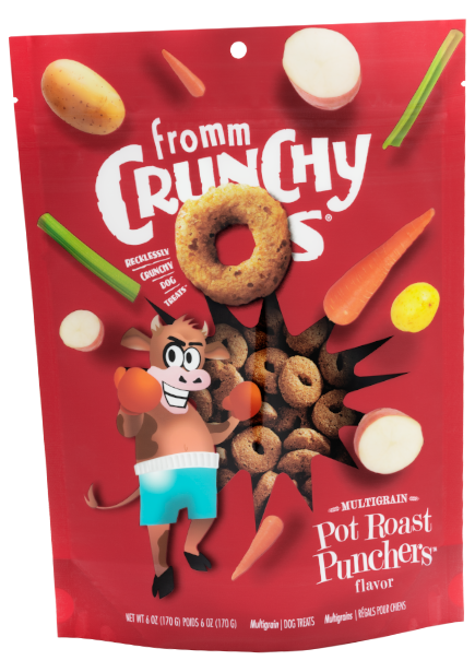 Fromm Crunchy Os Pot Roast Punchers Dog Treats, 6-oz bag