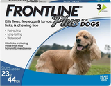 Frontline Plus Flea, Tick & Lice Killer, for Dogs, 3-doses