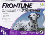 Frontline Plus Flea, Tick & Lice Killer, for Dogs, 3-doses
