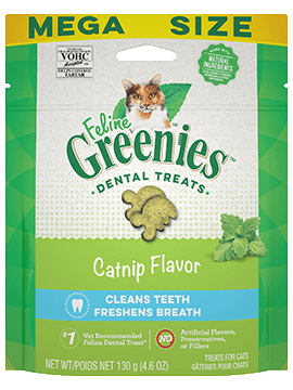 Greenies Catnip Dental Treats For Cats, 4.6-oz