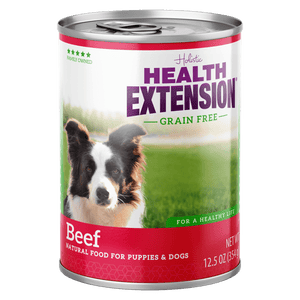 Health Extension Grain-Free Beef Entree Canned Dog Food, 12.5-oz can