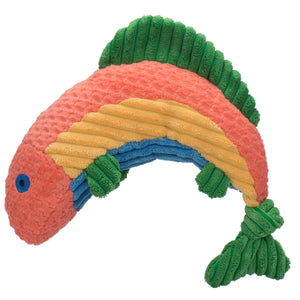 HuggleHounds Rauccous Rainbow Trout Knottie, Small