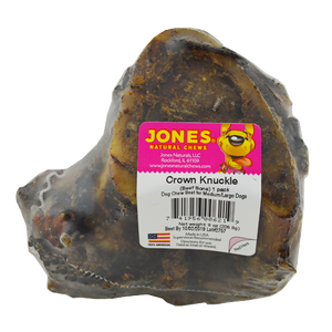 Jones Natural Chews Beef Crown Knuckle Dog Treat, 1-pk