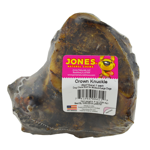 Jones Natural Chews Beef Crown Knuckle Dog Treat, 1-pk