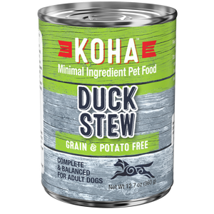 Koha Minimal Ingredient Duck Stew for Dogs, 12.7-oz cans