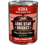Koha Lone Star Brisket Slow Cooked Stew Beef Recipe for Dogs, 12.7-oz cans