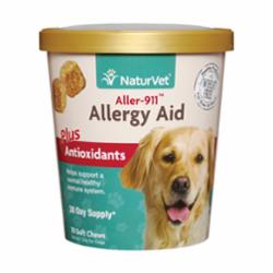 NaturVet Dog Allergy Aid Soft Chew, 70-count cup