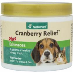 NaturVet Cranberry Relief Powder, 50-gram jar