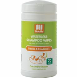 Nootie Cucumber and Melon Dog & Cat Waterless Shampoo Wipes, 70 count
