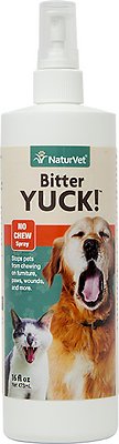 NaturVet Bitter YUCK! No Chew Dog, Cat & Horse Spray, 8 or 16-oz bottle