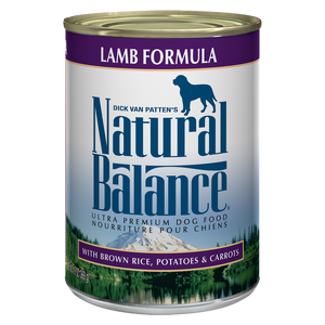 Natural Balance Ultra Premium Lamb Formula Canned Dog Food, 13-oz can