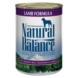 Natural Balance Ultra Premium Lamb Formula Canned Dog Food, 13-oz can