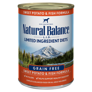 Natural Balance LID Sweet Potato & Salmon Canned Dog Food, 13-oz can