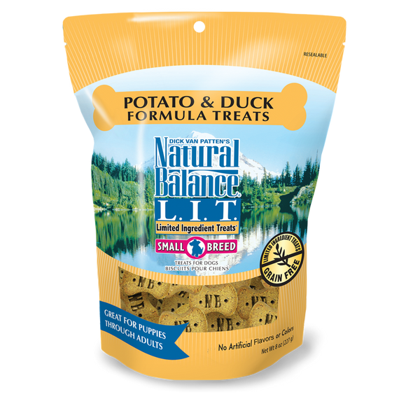Natural Balance LID Duck & Potato Small Breed Treats, 8-oz bag