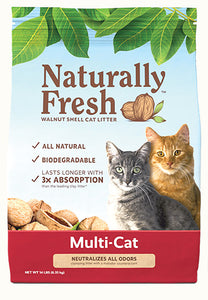 Naturally Fresh Multi-Cat Unscented Clumping Cat Litter, 26-lb bag