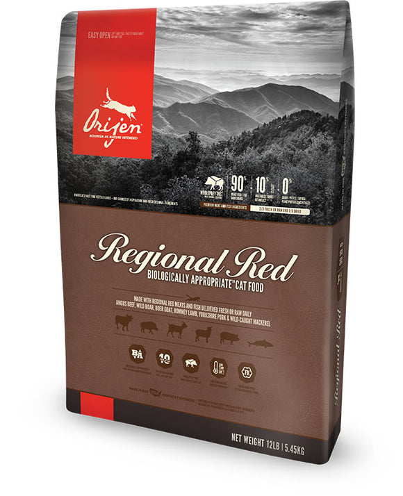 Orijen Regional Red Dry Cat Food, 12-oz or 4-lb