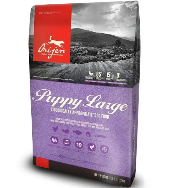 Orijen Puppy Large Breed Dry Dog Food, 25-lb bag