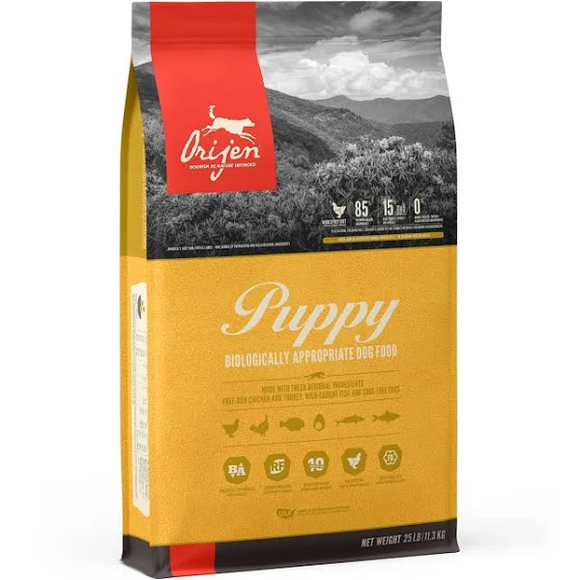 Orijen Puppy Dry Dog Food, 25-lb bag