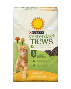 Purina Yesterday's News Recycled Paper Original Unscented Cat Litter, 30-lb bag